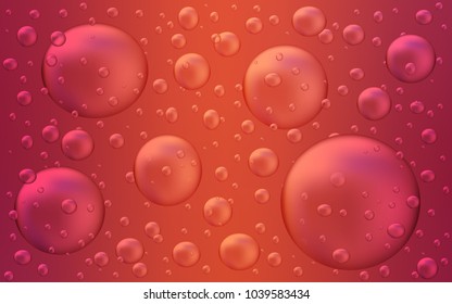 Light Red vector layout with circle shapes. Blurred bubbles on abstract background with colorful gradient. The pattern can be used for beautiful websites.