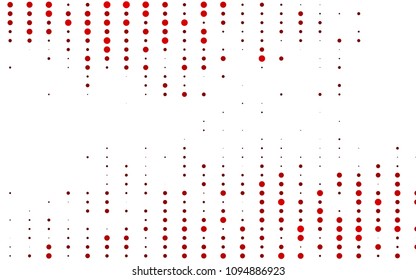 Light Red vector  layout with circle shapes. Blurred bubbles on abstract background with colorful gradient. Completely new template for your brand book.