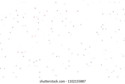 Light Red vector  layout with circle shapes. Glitter abstract illustration with blurred drops of rain. Pattern can be used as texture of water, rain drops.