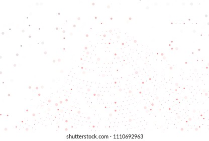 Light Red vector  layout with circle shapes. Glitter abstract illustration with blurred drops of rain. Completely new template for your brand book.