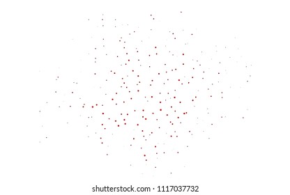 Light Red vector  layout with circle shapes. Illustration with set of shining colorful abstract circles. Pattern can be used as texture of water, rain drops.