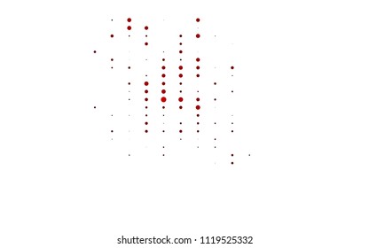 Light Red vector  layout with circle shapes. Glitter abstract illustration with blurred drops of rain. Completely new template for your brand book.