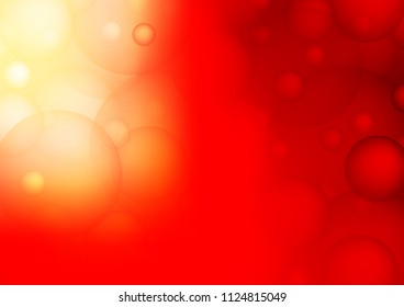 Light Red vector layout with circle shapes. Modern abstract illustration with colorful water drops. The pattern can be used for ads, leaflets of liquid.