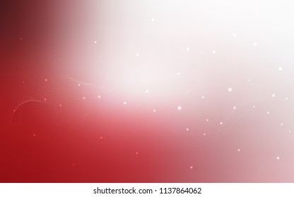 Light Red vector layout with circle shapes. Glitter abstract illustration with blurred drops of rain. The pattern can be used for ads, leaflets of liquid.