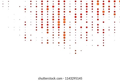 Light Red vector  layout with circle shapes. Blurred decorative design in abstract style with bubbles. The pattern can be used for ads, leaflets of liquid.