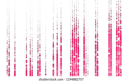 Light Red vector layout with circle shapes. Illustration with set of shining colorful abstract circles. Template for your brand book.