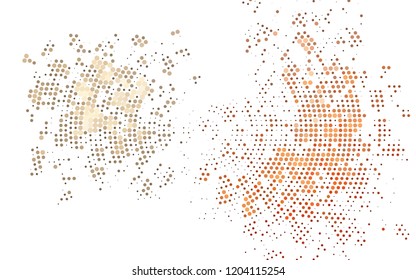 Light Red vector layout with circle shapes. Blurred decorative design in abstract style with bubbles. Pattern for ads, booklets.