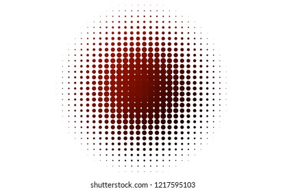 Light Red vector layout with circle shapes. Abstract illustration with colored bubbles in nature style. Pattern of water, rain drops.