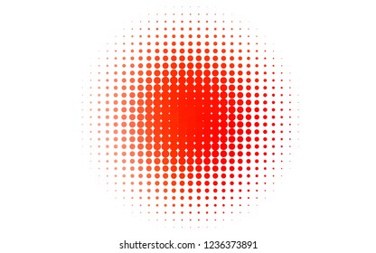 Light Red vector layout with circle shapes. Beautiful colored illustration with blurred circles in nature style. Template for your brand book.