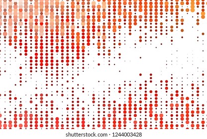 Light Red vector layout with circle shapes. Beautiful colored illustration with blurred circles in nature style. Template for your brand book.