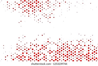 Light Red vector layout with circle spots. Illustration with set of shining colorful abstract circles. Template for your brand book.