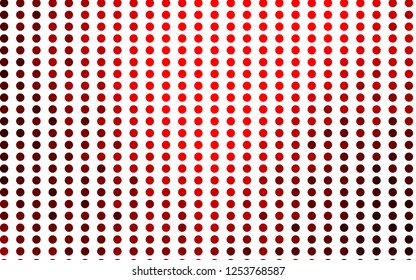 Light Red vector layout with circle shapes. Modern abstract illustration with colorful water drops. Pattern for ads, booklets.
