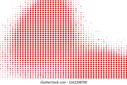 Light Red vector layout with circle shapes. Beautiful colored illustration with blurred circles in nature style. Template for your brand book.