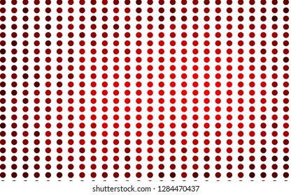 Light Red vector layout with circle shapes. Blurred bubbles on abstract background with colorful gradient. Pattern for ads, leaflets.