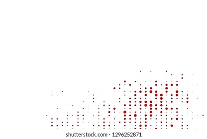 Light Red vector layout with circle shapes. Blurred decorative design in abstract style with bubbles. Pattern for ads, booklets.