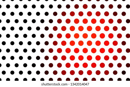 Light Red vector layout with circle shapes. Blurred decorative design in abstract style with bubbles. Pattern for ads, booklets.