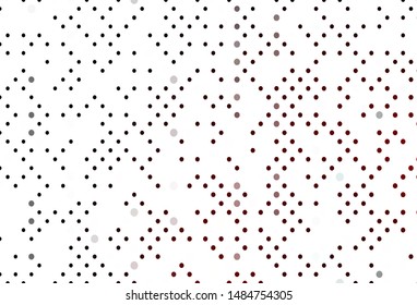 Light Red vector layout with circle shapes. Glitter abstract illustration with blurred drops of rain. Pattern for ads, leaflets.