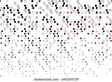 Light Red vector layout with circle shapes. Glitter abstract illustration with blurred drops of rain. Template for your brand book.