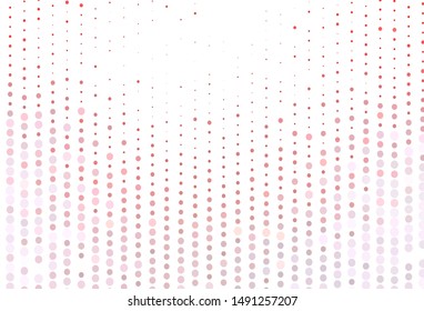 Light Red vector layout with circle shapes. Glitter abstract illustration with blurred drops of rain. Pattern for futuristic ad, booklets.