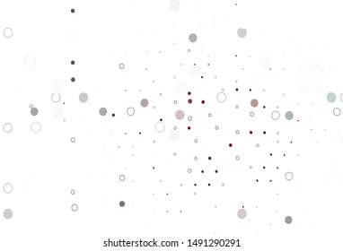 Light Red vector layout with circle shapes. Blurred bubbles on abstract background with colorful gradient. Design for posters, banners.