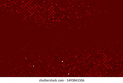 Light Red vector layout with circle shapes. Illustration with set of shining colorful abstract circles. Pattern of water, rain drops.