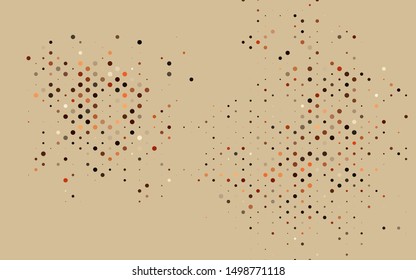 Light Red vector layout with circle shapes. Blurred decorative design in abstract style with bubbles. Pattern for beautiful websites.