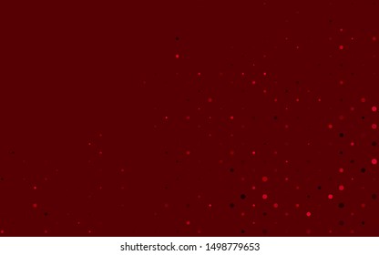 Light Red vector layout with circle shapes. Blurred decorative design in abstract style with bubbles. Pattern of water, rain drops.