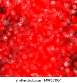 Light Red vector layout with circle shapes. Colorful illustration with gradient dots in nature style. Design for your commercials.