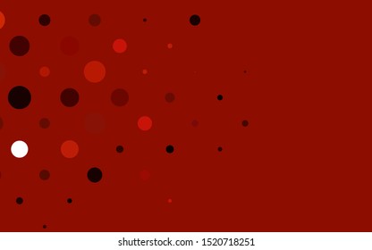 Light Red vector layout with circle shapes. Glitter abstract illustration with blurred drops of rain. Pattern for beautiful websites.