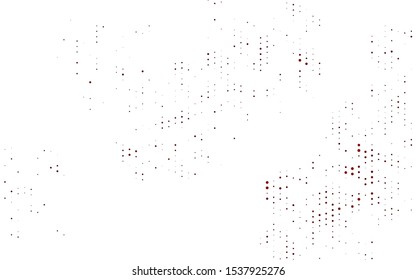 Light Red vector layout with circle shapes. Glitter abstract illustration with blurred drops of rain. Pattern of water, rain drops.