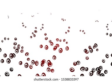 Light Red vector layout with circle shapes. Glitter abstract illustration with blurred drops of rain. Template for your brand book.