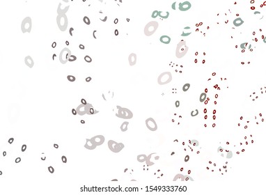 Light Red vector layout with circle shapes. Blurred bubbles on abstract background with colorful gradient. Design for business adverts.