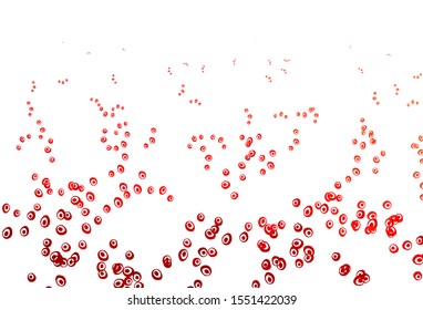 Light Red vector layout with circle shapes. Modern abstract illustration with colorful water drops. Template for your brand book.