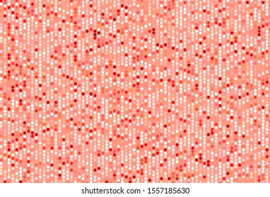 Light Red vector layout with circle shapes. Blurred decorative design in abstract style with bubbles. Design for poster, banner of websites.