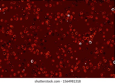 Light Red vector layout with circle shapes. Blurred decorative design in abstract style with bubbles. Design for posters, banners.