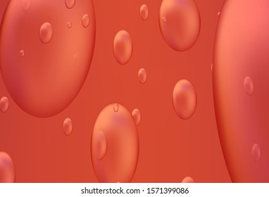 Light Red vector layout with circle shapes. Blurred bubbles on abstract background with colorful gradient. The pattern can be used for beautiful websites.