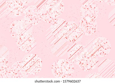 Light Red vector layout with circle shapes. Beautiful colored illustration with blurred circles in nature style. Pattern for beautiful websites.