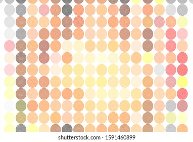 Light Red vector layout with circle shapes. Glitter abstract illustration with blurred drops of rain. Design for poster, banner of websites.