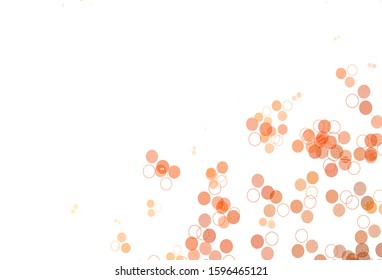 Light Red vector layout with circle shapes. Illustration with set of shining colorful abstract circles. Design for poster, banner of websites.