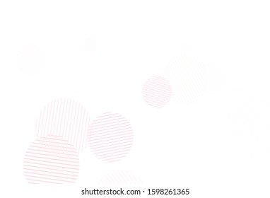 Light Red vector layout with circle shapes. Modern abstract illustration with colorful water drops. Pattern for beautiful websites.