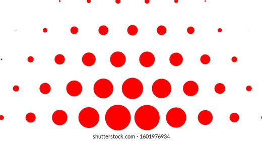 Light Red vector layout with circle shapes. Abstract illustration with colorful spots in nature style. Pattern for wallpapers, curtains.
