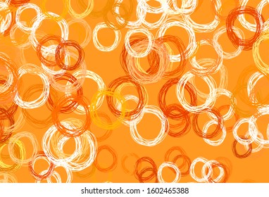 Light Red vector layout with circle shapes. Modern abstract illustration with colorful water drops. Pattern for beautiful websites.