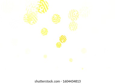 Light Red vector layout with circle shapes. Blurred decorative design in abstract style with bubbles. Design for your business advert.