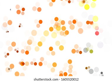 Light Red vector layout with circle shapes. Blurred decorative design in abstract style with bubbles. Design for poster, banner of websites.