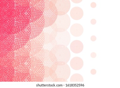Light Red vector layout with circle shapes. Illustration with set of shining colorful abstract circles. Design for your business advert.