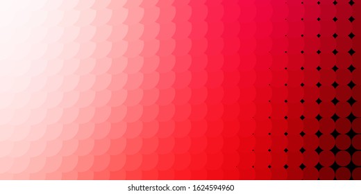 Light Red vector layout with circle shapes. Modern abstract illustration with colorful circle shapes. Pattern for booklets, leaflets.