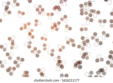 Light Red vector layout with circle shapes. Illustration with set of shining colorful abstract circles. Design for your business advert.