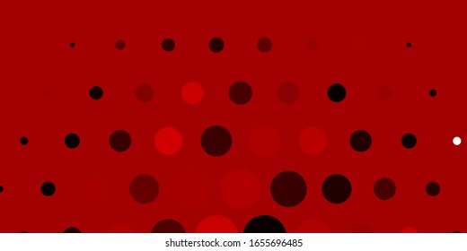 Light Red vector layout with circle shapes. Abstract decorative design in gradient style with bubbles. New template for a brand book.