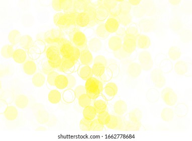 Light Red vector layout with circle shapes. Blurred bubbles on abstract background with colorful gradient. New template for your brand book.