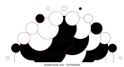 Light Red vector layout with circle shapes. Illustration with set of shining colorful abstract spheres. Pattern for wallpapers, curtains.